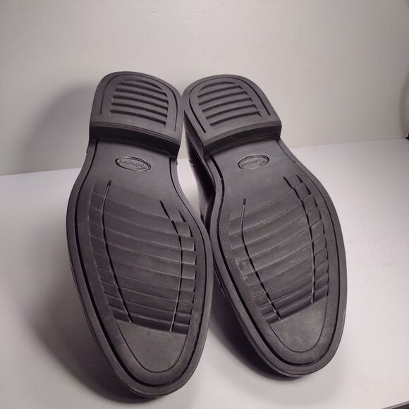 Studio Belvedere Black Leather Dress Shoes Men\'s Size 9.5 D Duke Oxford
